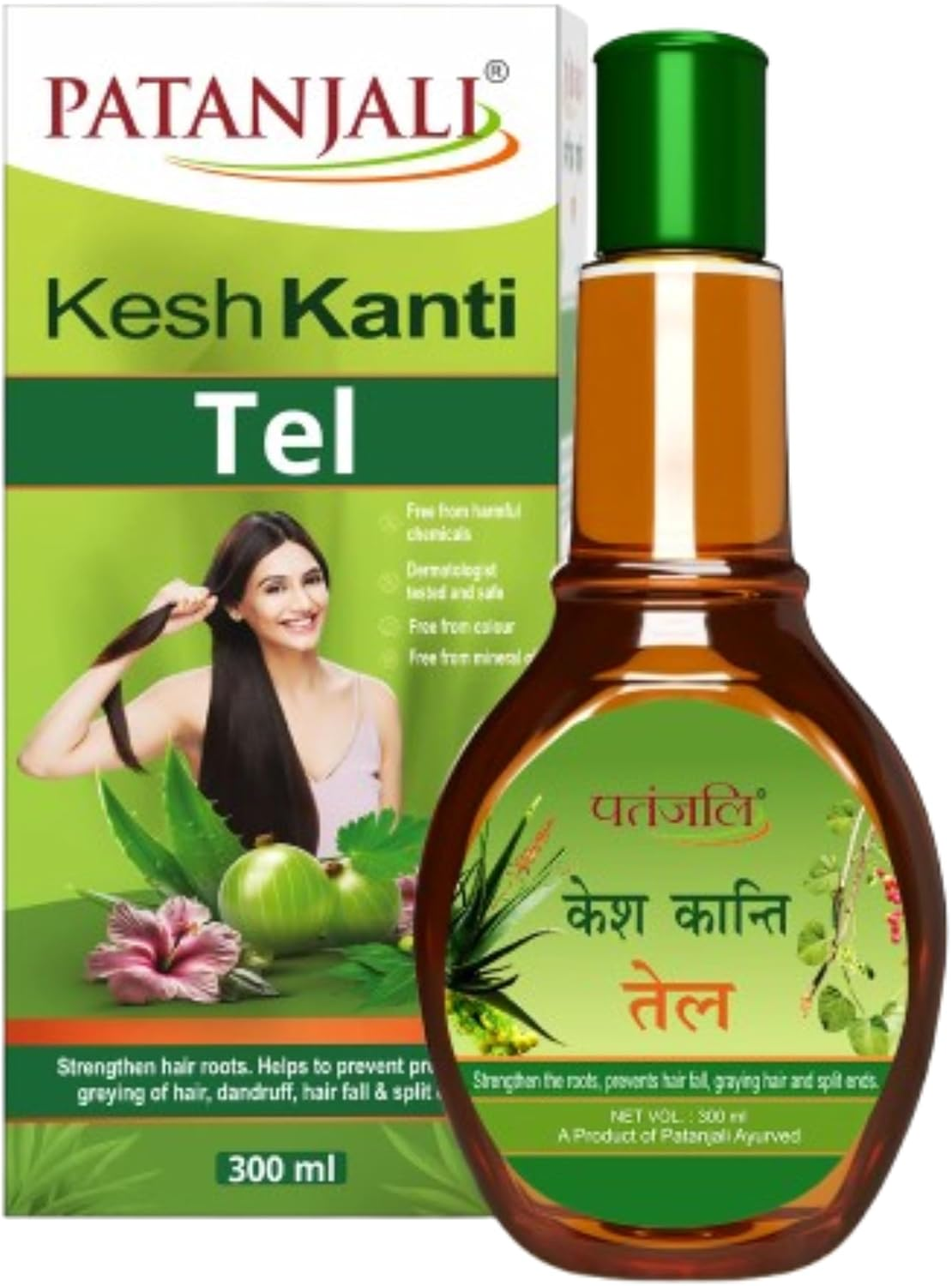 Patanjali Kesh Kanti Hair Oil, 300Ml image number 1