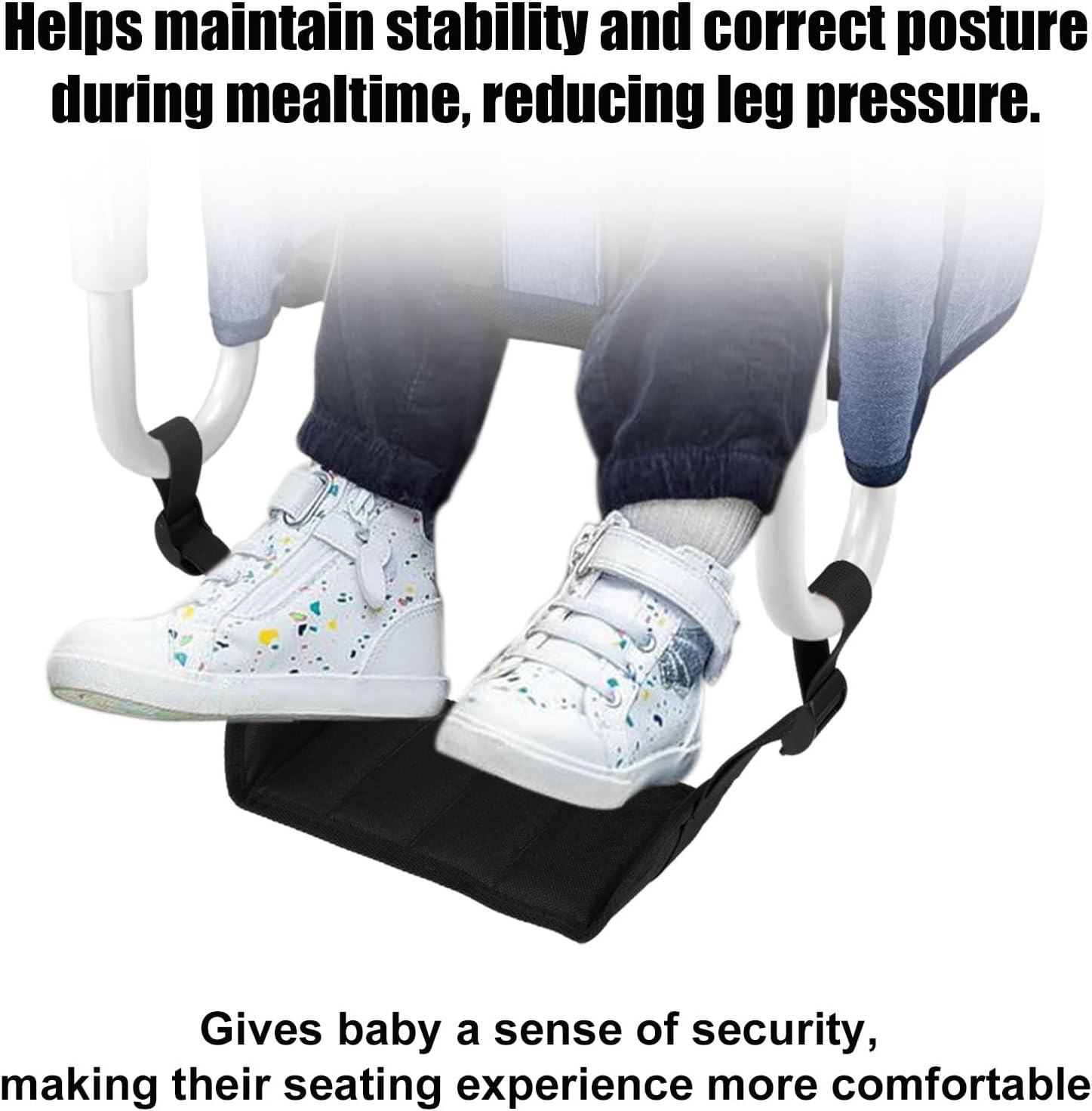 Adjustable Baby Footrest, High Chair Footrest Compatible with Inglesina Fast Table Chair Kids Footrest Toddler Footrest for Hook-On Table Chair Footrest for Baby