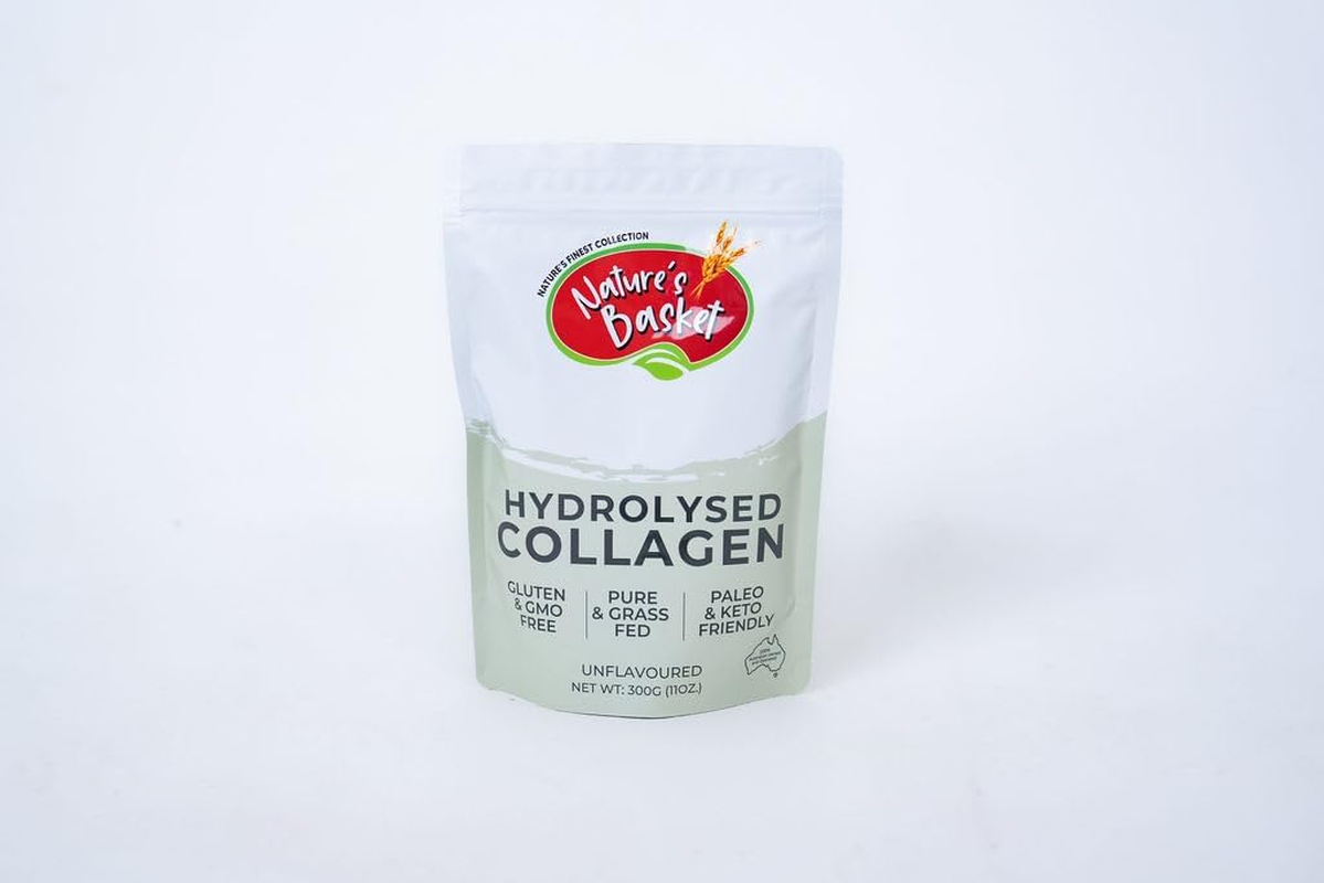 Nature'S Basket Hydrolysed Collagen Powder, Unflavoured, Grass Fed, Paleo and Keto Friendly, 300G