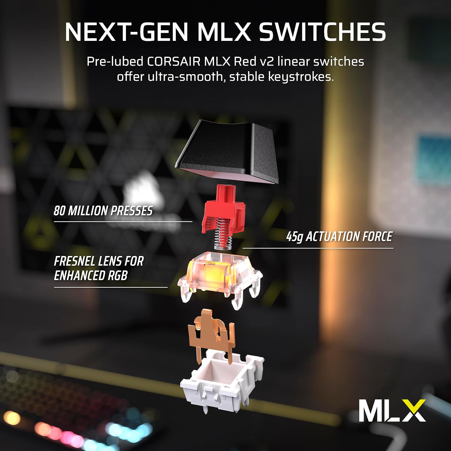 CORSAIR K70 CORE TKL Wireless + Elgato Stream Deck Mini Bundle - Mechanical Tenkeyless Gaming Keyboard with Studio Controller for Zoom, Teams, Powerpoint, MS Office Etc, Compatible with Pc/Mac image number 4