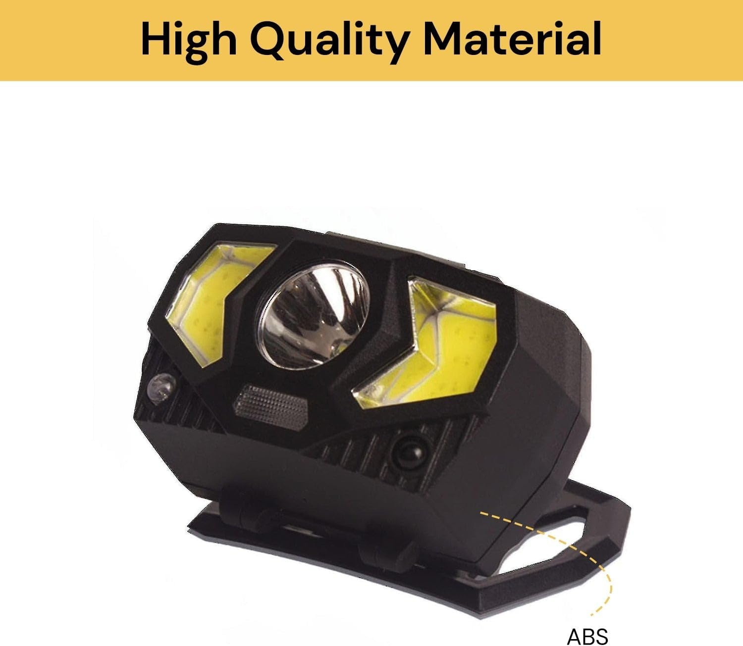 EZONEDEAL COB Floodlight Headlamp, 1000 Lumen LED Headlight, Waterproof Motion Sensor Head Lamp, Bright Head Lights for Forehead, Hard Hat Headlight 7 Mode for Outdoor Camping Running Hiking Fishing image number 6