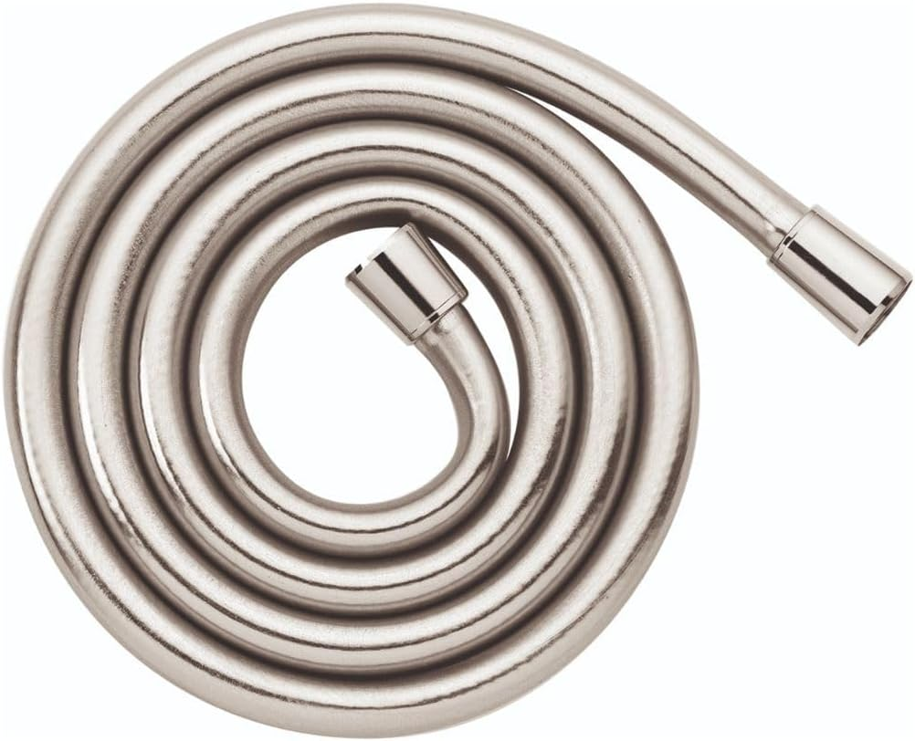 Hansgrohe Isiflex - Universal Fit Shower Hose 2.00 M, Tangle Free, Flexible Shower Head Hose Anti-Kink, Incl. Sealing Rings, Chrome, 28274000 image number 1