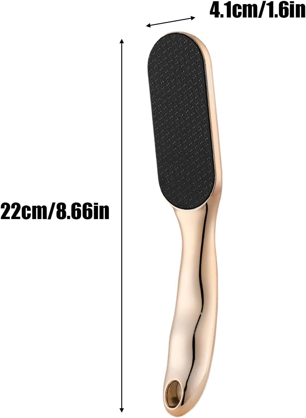 Veins Grain Foot File, 1Pc Veinsgrain Foot File, Dead Skin Remover Heel Scraper, Veins Grain Feet Callus Remover and Scrubber Heel Scraper for Wet and Dry Feet, Gold image number 6