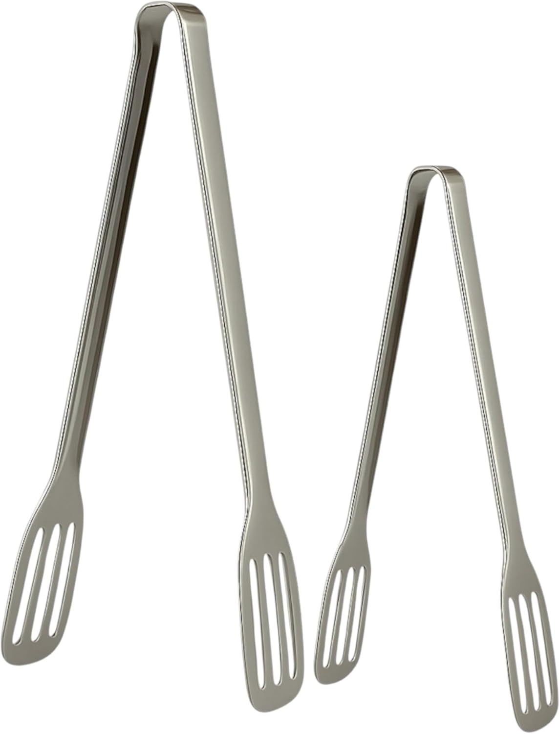 Stainless Steel Kitchen Tongs Set of 2 &ndash; 24Cm & 29Cm Cooking Food Tongs for BBQ, Salad, Bread, Meat, Serving, Frying, Grilling, Buffet, Clip Clamp Style Utensils image number 4
