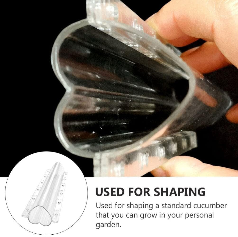 Kichvoe 3Pcs Heart-Shaped Fruit Growth Molds Cucumber Shaping Tools for Garden Vegetable Forming Moulds for Melons and Cucumbers Easy to Use and Store