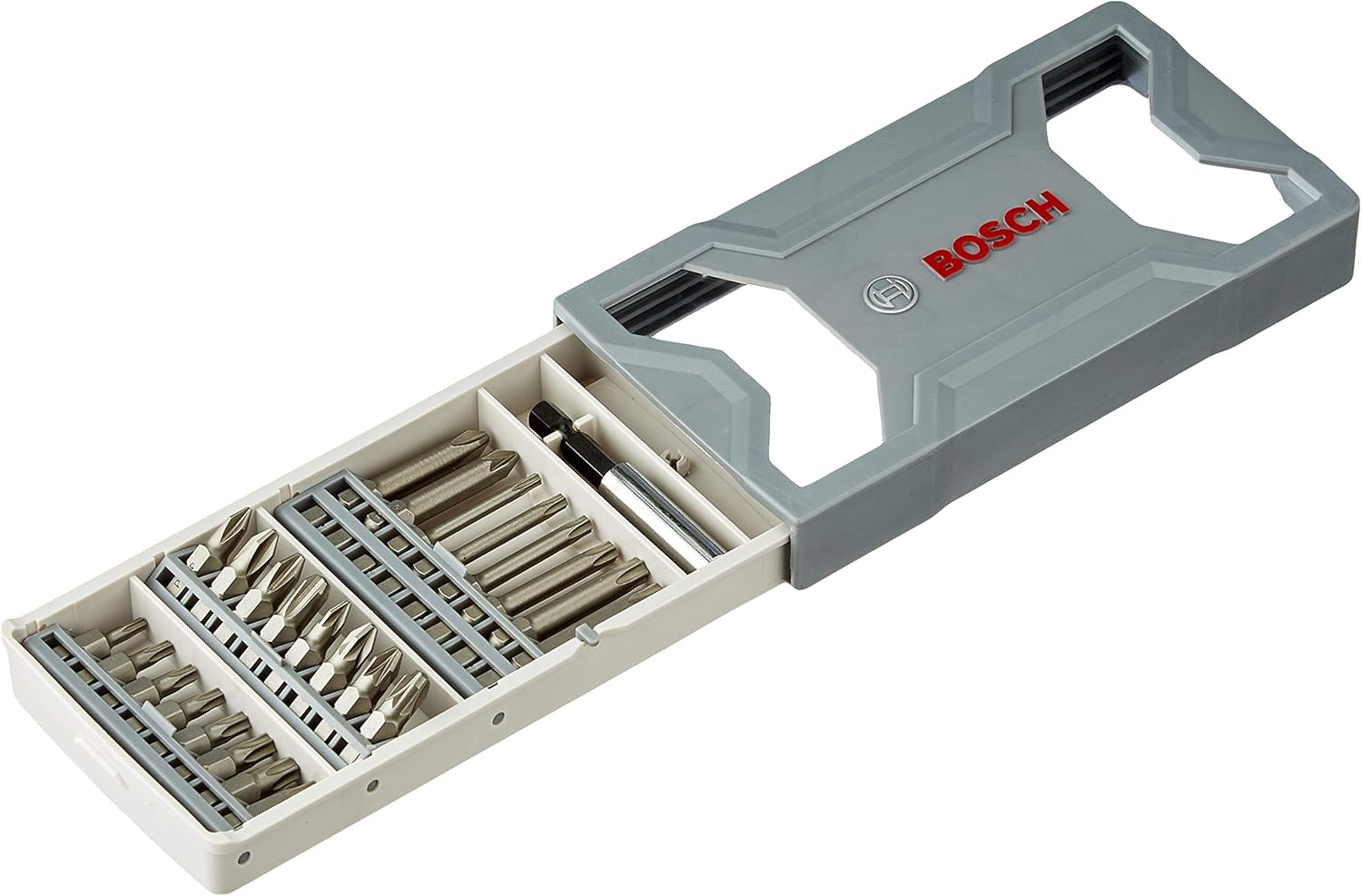 Bosch Professional 2607017037 25-Piece Screwdriver Set PH1, PH3, PZ1, PZ3, (2X25 Mm), T27, T10, T15, T20, T25, T30, T40, PH2, PZ2 (1X49 Mm), Bit Holder image number 5