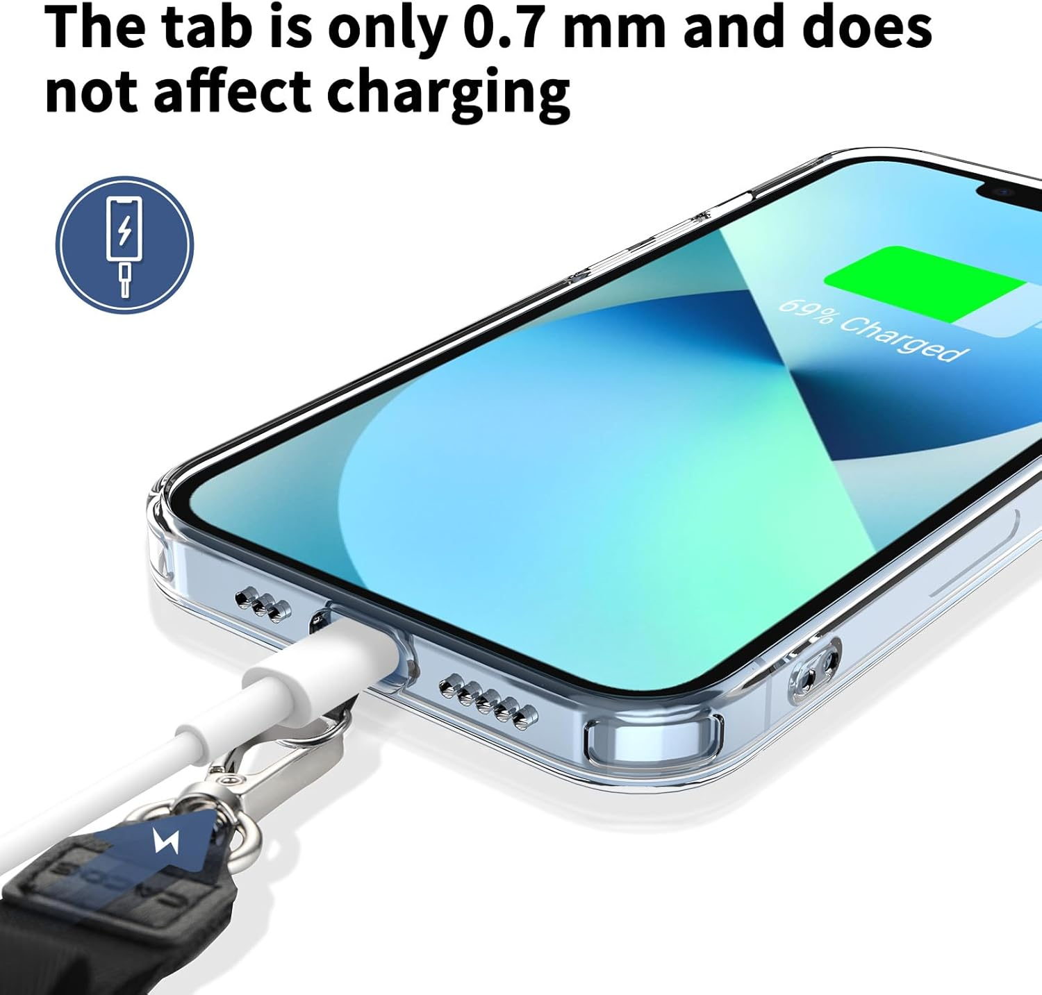 CACOE Universal Mobile Phone Lanyard, 2 Pcs Adjustable Collar Lanyard and Durable Patches, Mobile Phone Neck Strap Compatible with Most Smartphones image number 5