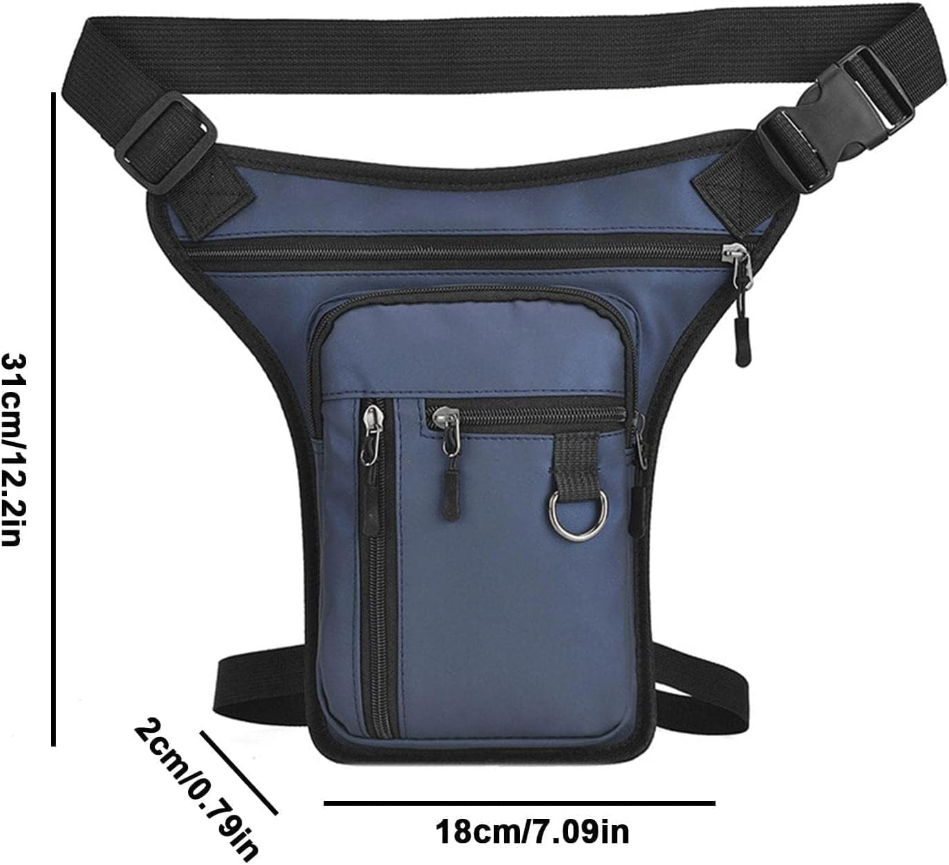 Leg Bag Leather Drop Bags for Men Women Waterproof for Motorcycle Thigh for Outdoor Driving, Travel, Hiking Easy Carry Any Phone,Wallet image number 6