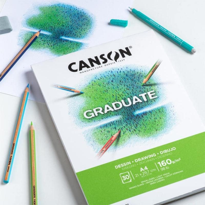 Canson Graduate Drawing Pad A4 30H Fine 160G Natural White image number 5