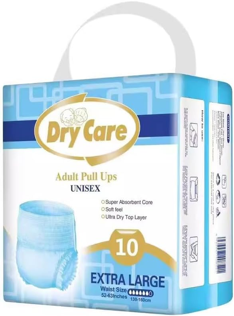 FOCLOVER Convenient Adult Diapers for Elderly with Urinary and Fecal Incontinence (XL, 10PCS) image number 5