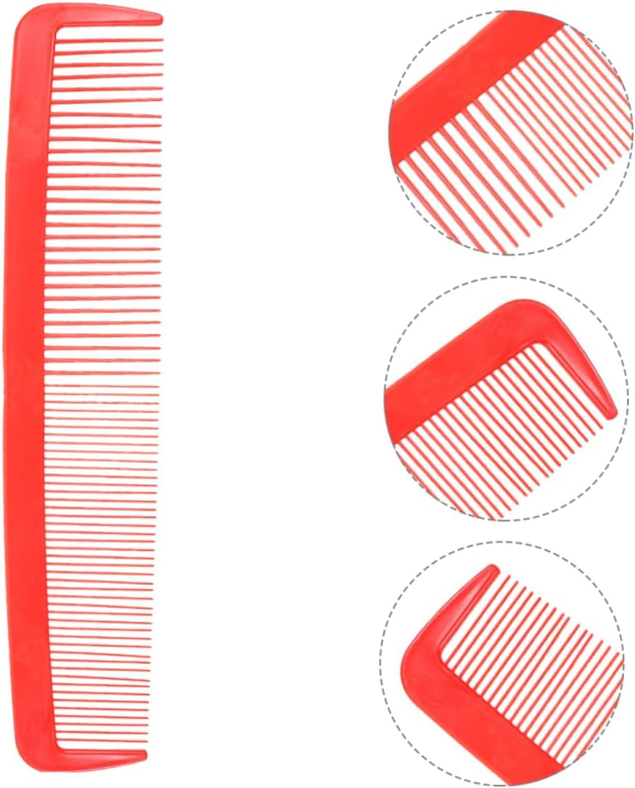 Vaguelly Giant Red Oversized Comb Prop for Halloween Carnival Party Funny Comedy Costume Accessory Prank Novelty Styling Hair Comb for Dress up and Photo Favor