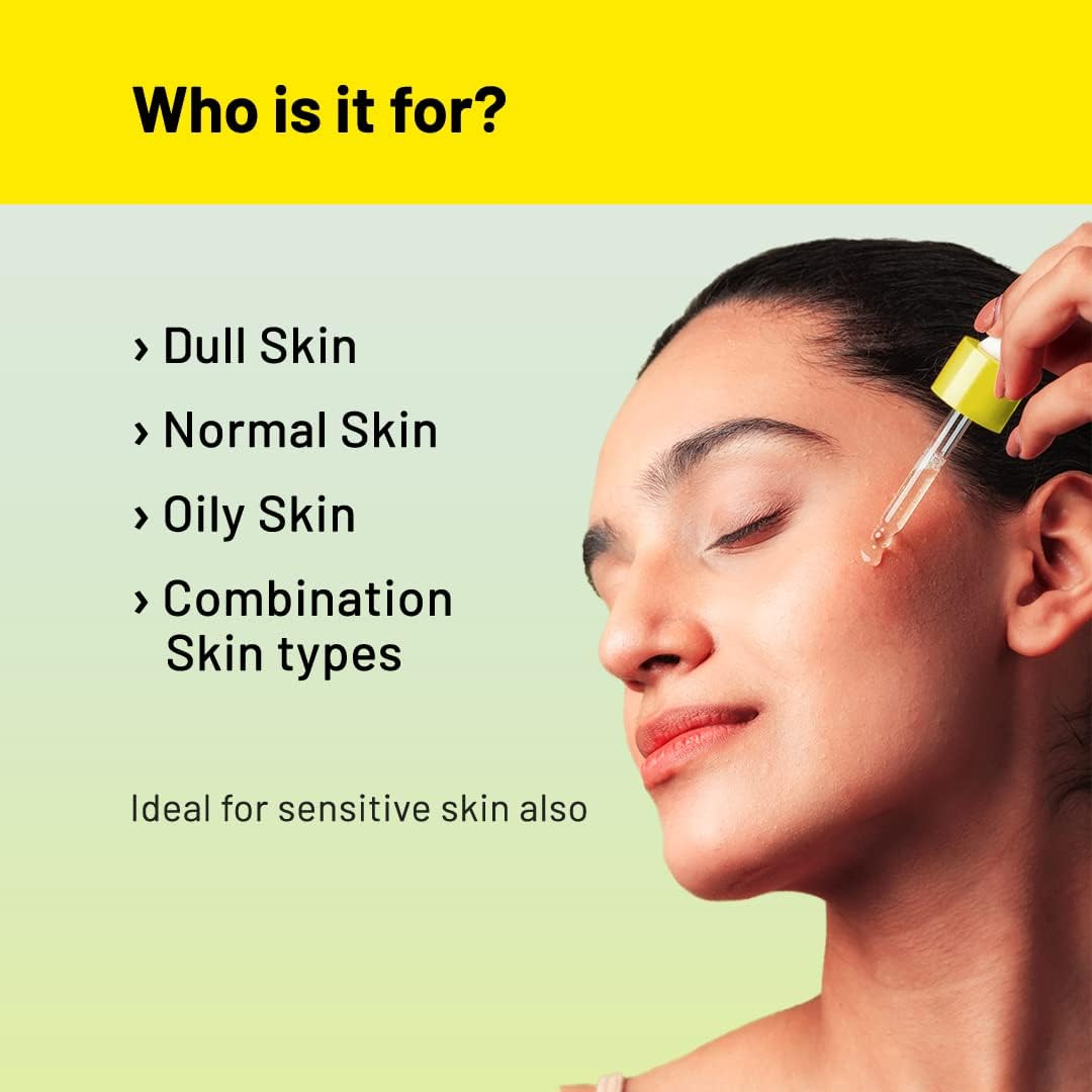 Chemist at Play 10% Vitamin C Skin Brightening Face Serum Even Skin Tone and Glow Treats Hyperpigmentation and Fades Facial Spots Contains Hyaluronic Acid and Ceramides for Combination Skin 30Ml