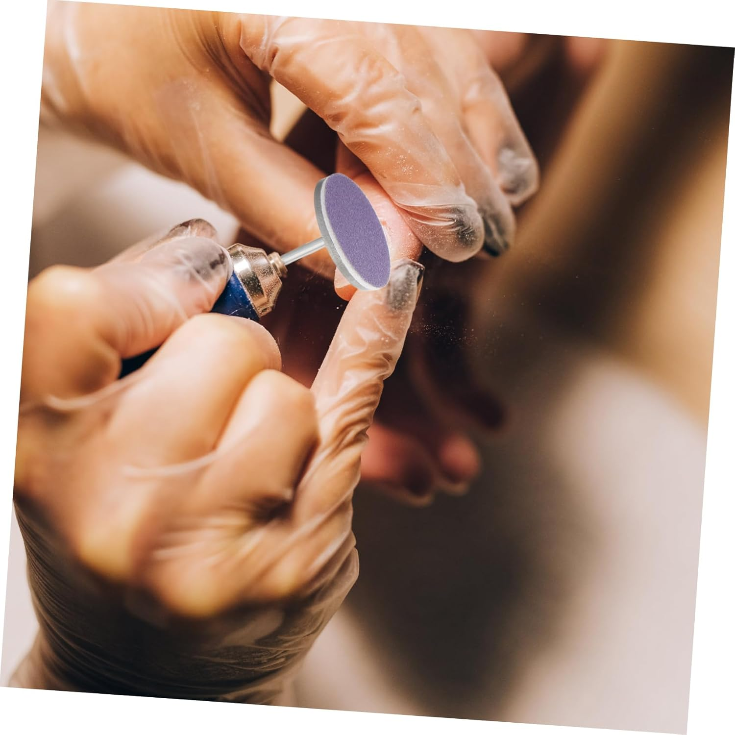 FOMIYES 60Pcs Pedicure Sanding Paper Discs Foot File Discs for Callus Removal Nail Drill Bits for Manicure and Pedicure Metal Sandpaper for Foot and Nail Care