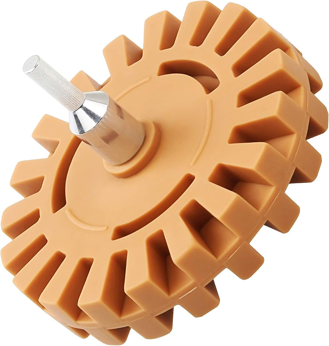 Aconnet Decal Remover Eraser Wheel 4 Inch Rubber Eraser Wheel Sticker Adhesive Remover with Drill Adapter Sticker Remover Tool for Removing Pinstripe, Vinyl Decal, Graphics from Cars, Boats（1 Pack） image number 5