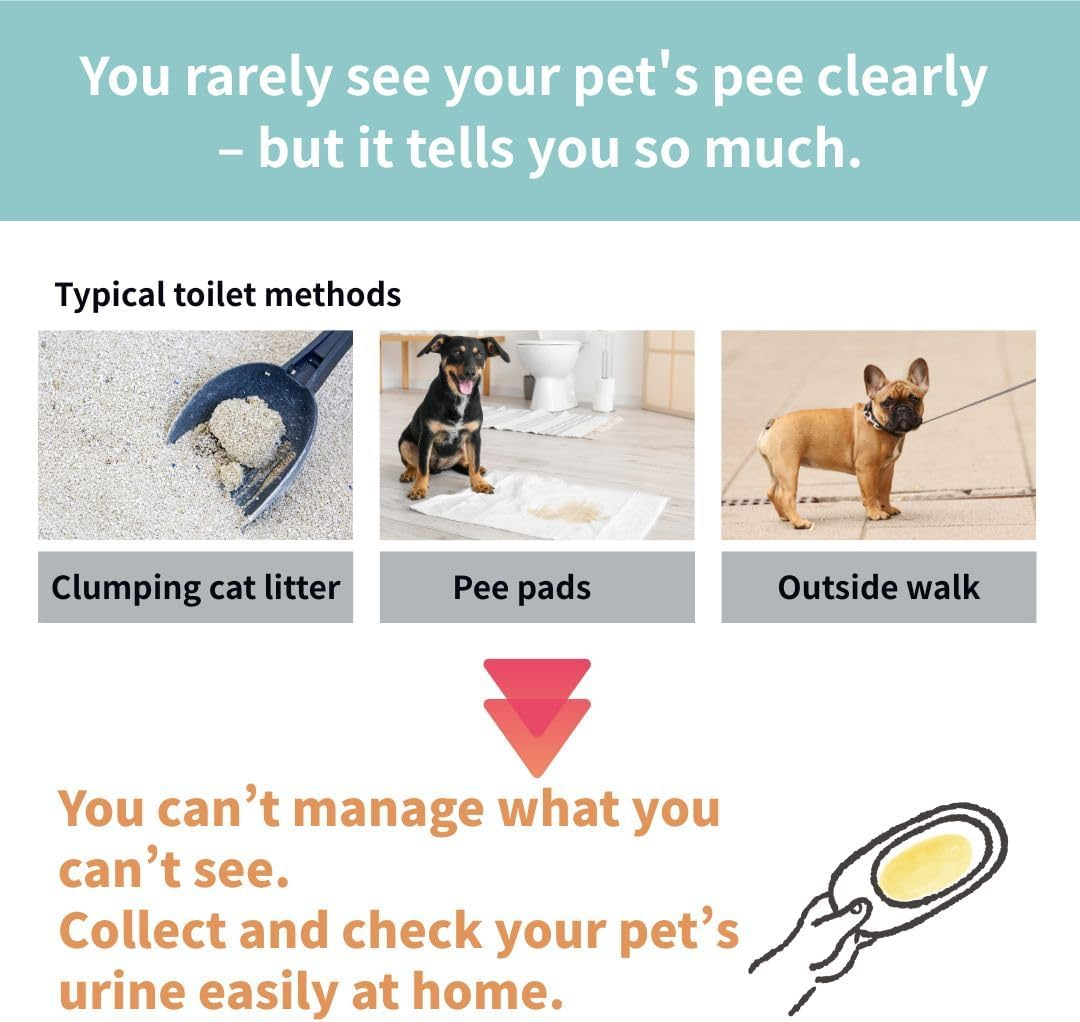 NYANPLING Nyan Pling for Dogs and Cats, Urinary Checking Set, Urinator + Urine Submission Dropper + PH Test Paper, 2 Doses, for Veterinary Hospital Urine Testing, Home Urine Collecting, PH Check image number 5