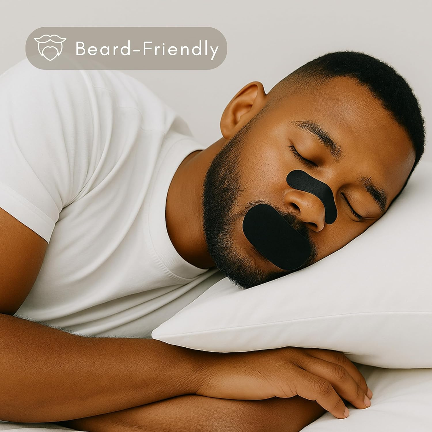 Ashton Care 30 Mouth Tapes + 30 Nasal Strips &ndash; Finally Snore Less and Sleep Better | 60 Pcs Total Sleep Aid Set to Reduce Snoring, Feel Rested and Wake Refreshed | Trusted Sleep Solution image number 1