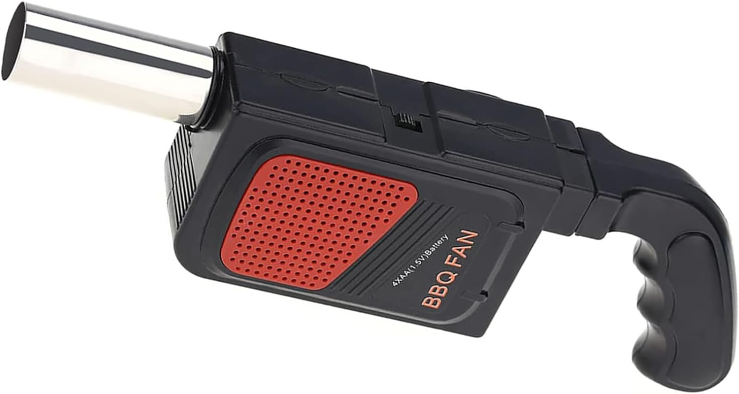 Hand-Held Electric Leaf Blower, Barbecue Fan Mini Air Blower, Quickly Heats up BBQ Fires, Portable Handheld Electric BBQ Cooking Fan Air Blower for Outdoor Camping Picnic Grill Cooking Accessories