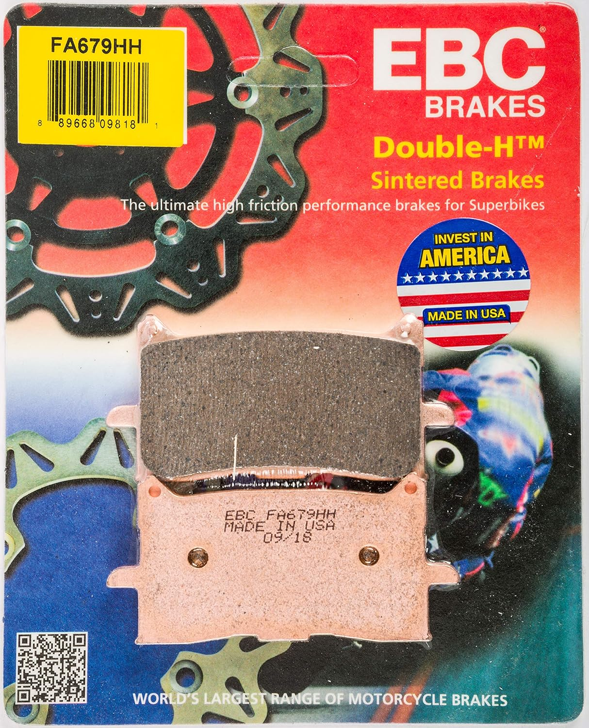 EBC FA679HH Double-H Series Sintered Disc Brake Pad