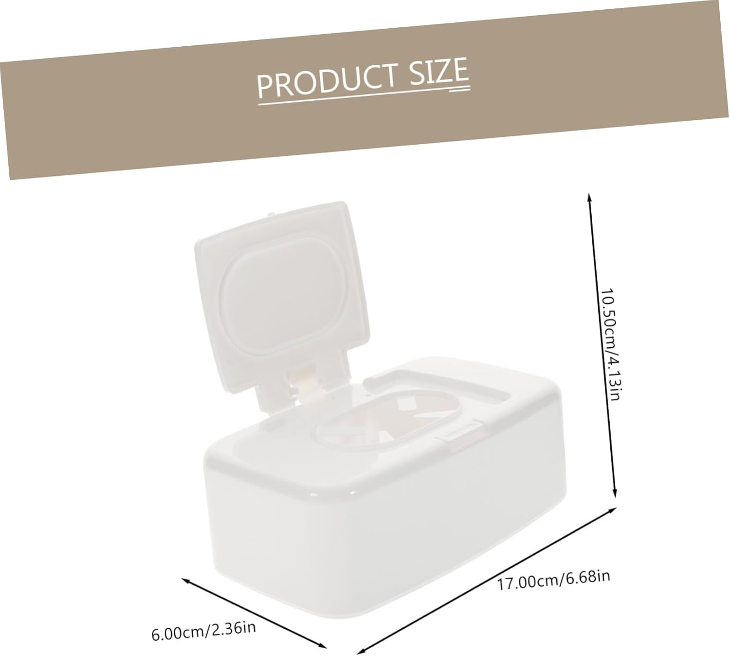 SHOWERORO 2Pcs Wipes Case Portable Wipes Storage Organizer Box Small Organizer Easy to Move image number 4