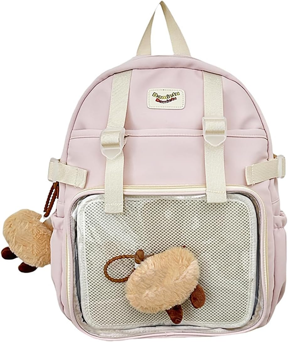 School Backpack for Kids Cute Ita Bag with Pin Display Insert Bookbag for Girls image number 5