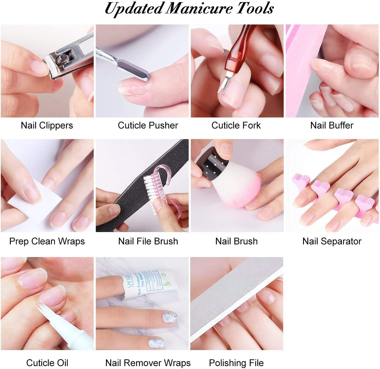 Vishine 6Pcs Soak off LED UV Gel Nail Polish Varnish Nail Art Starter Kit Beauty Manicure Lavender Violet Purple Navy Collection Set image number 1