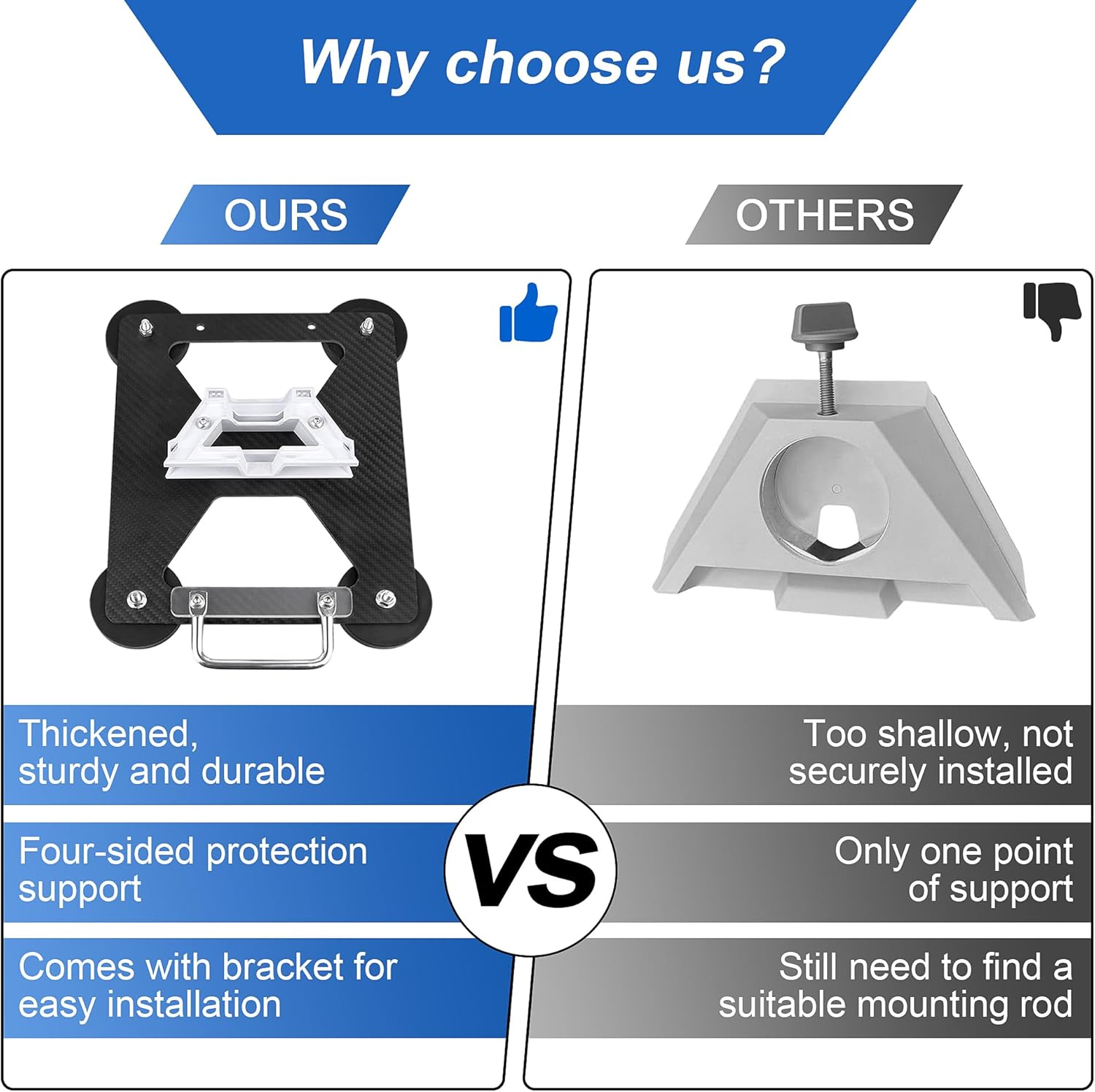 Starlink Mini Carbon Fibre Magnetic Car Roof Mount Kit ，Starlink Mini Car Roof Magnetic Mount for Rvs, Vans, Boat, Yachts, Trucks image number 5