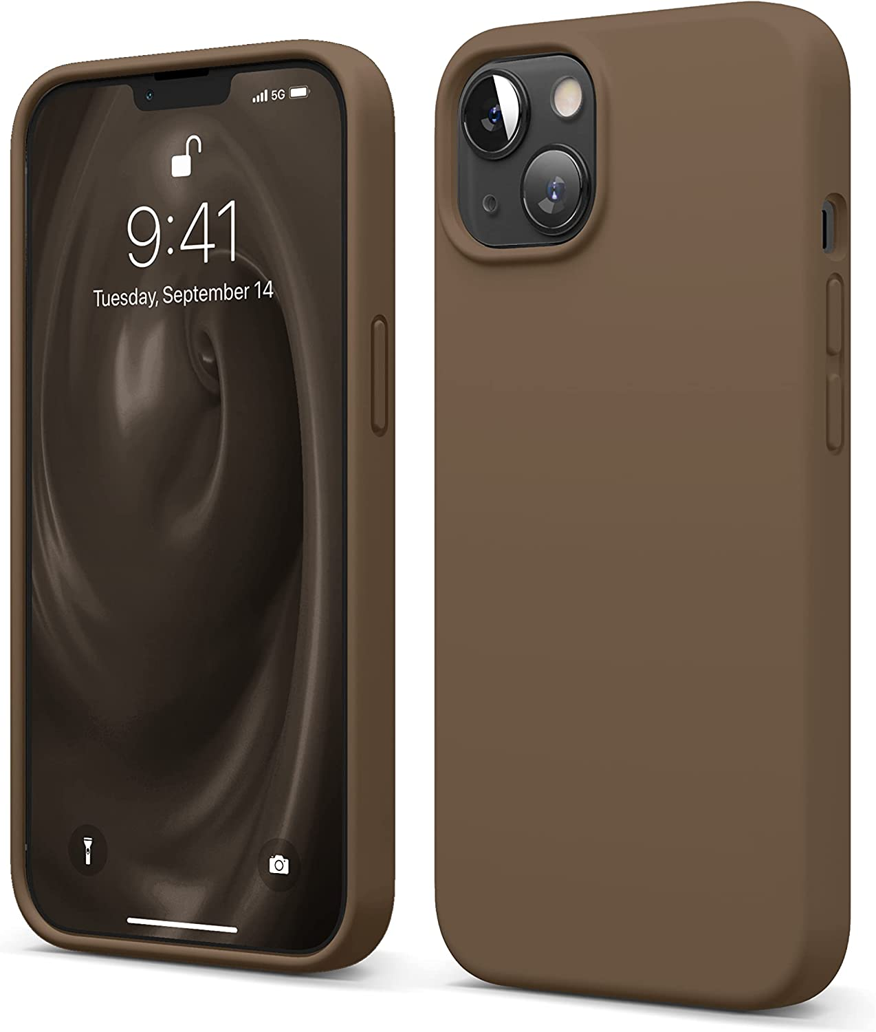 Elago Liquid Silicone Case Compatible with Iphone 13 Case (6.1"), Premium Silicone, Full Body Protection - 3 Layer Shockproof Phone Cover, Anti-Scratch Soft Microfiber Lining (Purple)