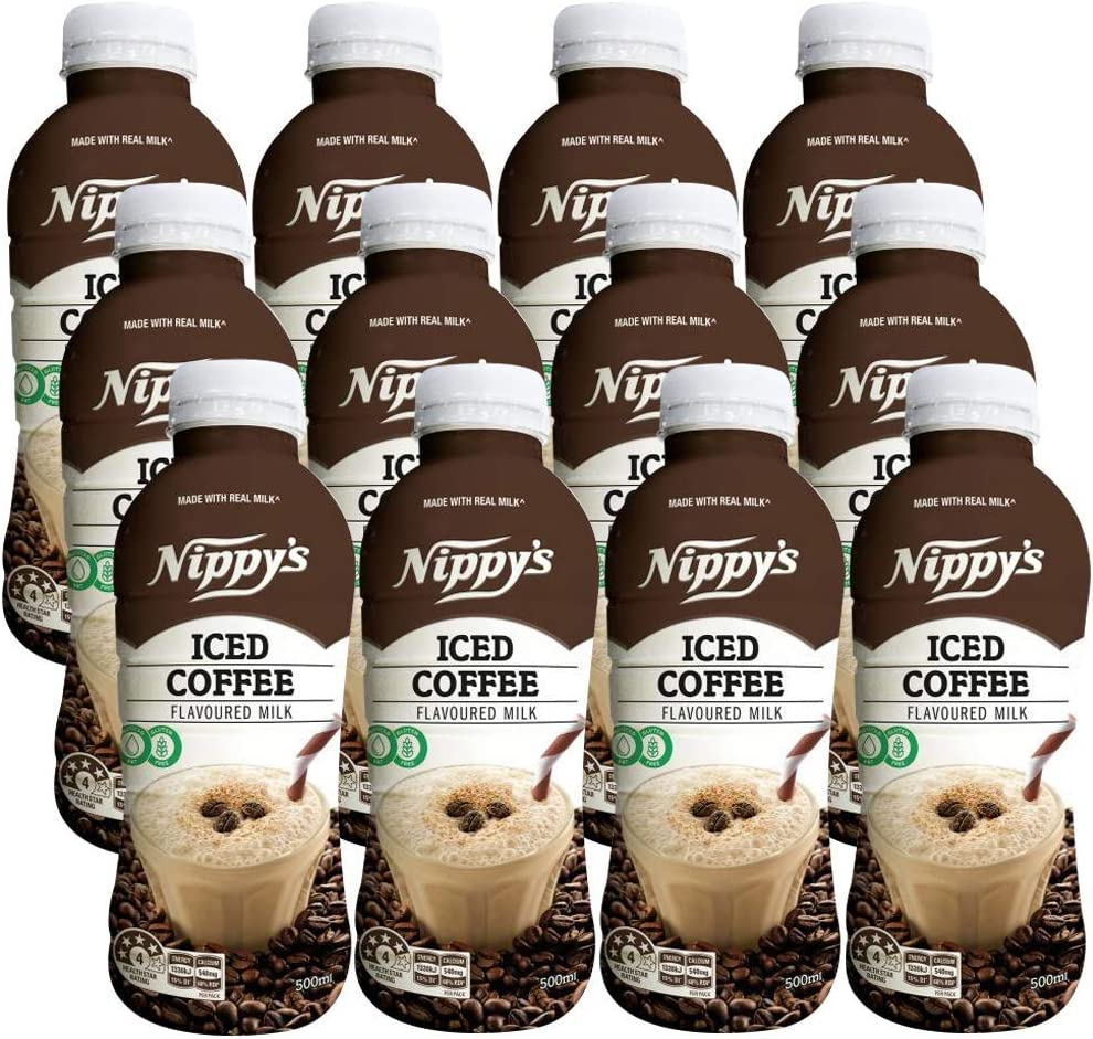NIPPY'S 500Ml Bottles Iced Coffee Flavoured Milk, 12 X 500 Ml