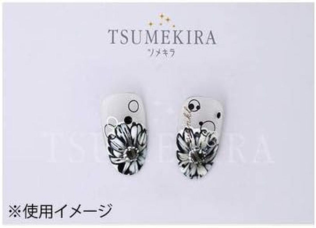 TSUMEKIRA NN-TMI-106 Nail Stickers, Produced by Silkyo Tomita, Infinity-One Monotone, 1 Piece image number 3