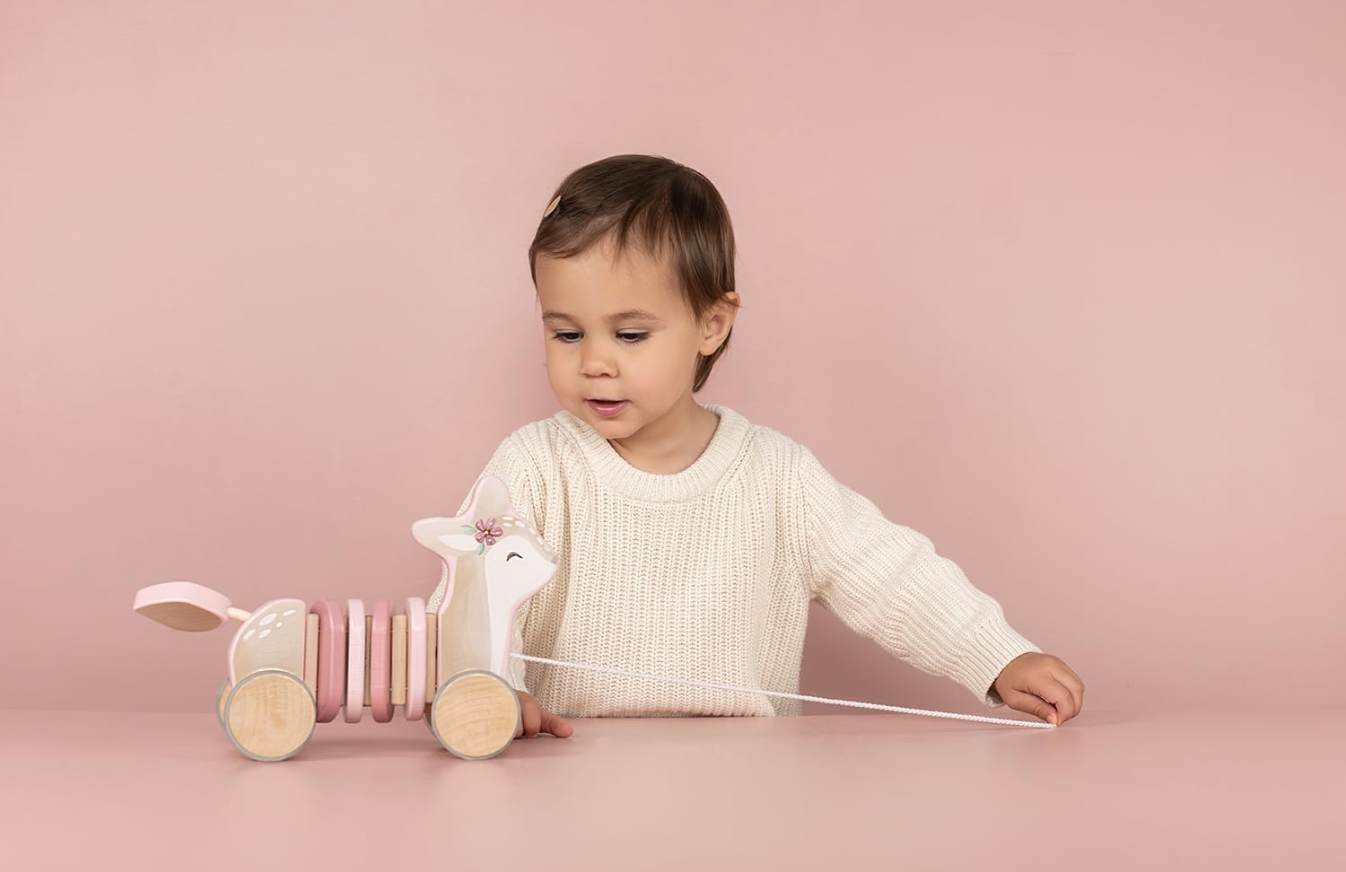 Little Dutch Fairy Garden Pull-Along Wood Deer