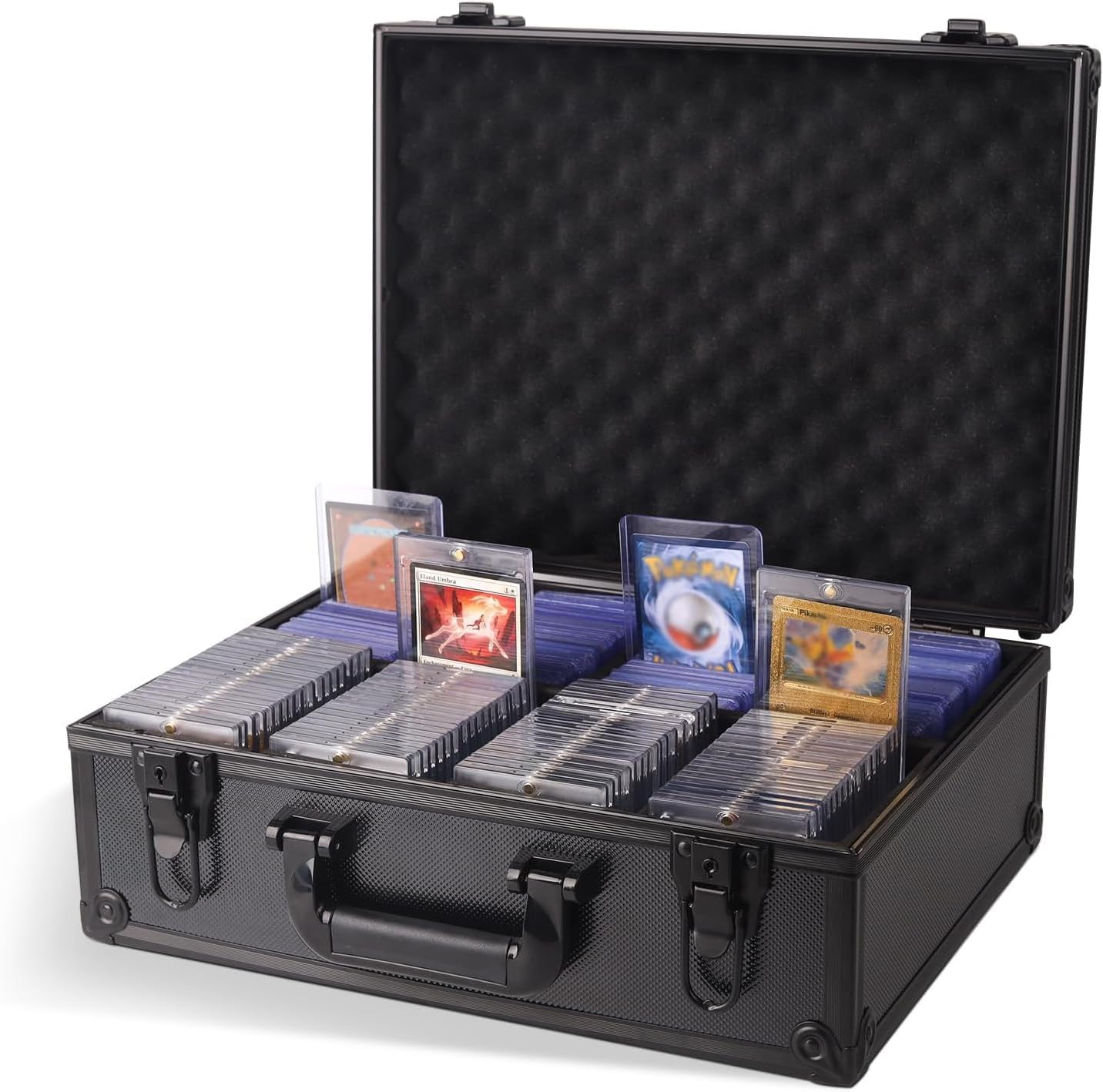 OYES Storage Box for Rigid Card, Trading Card Storage Hard Case Fits PSA BGS MTG FGS & SGC, Sports Collector Storage Boxes for Trading Cards, Baseball, Locakble Carrier Bag Case image number 2
