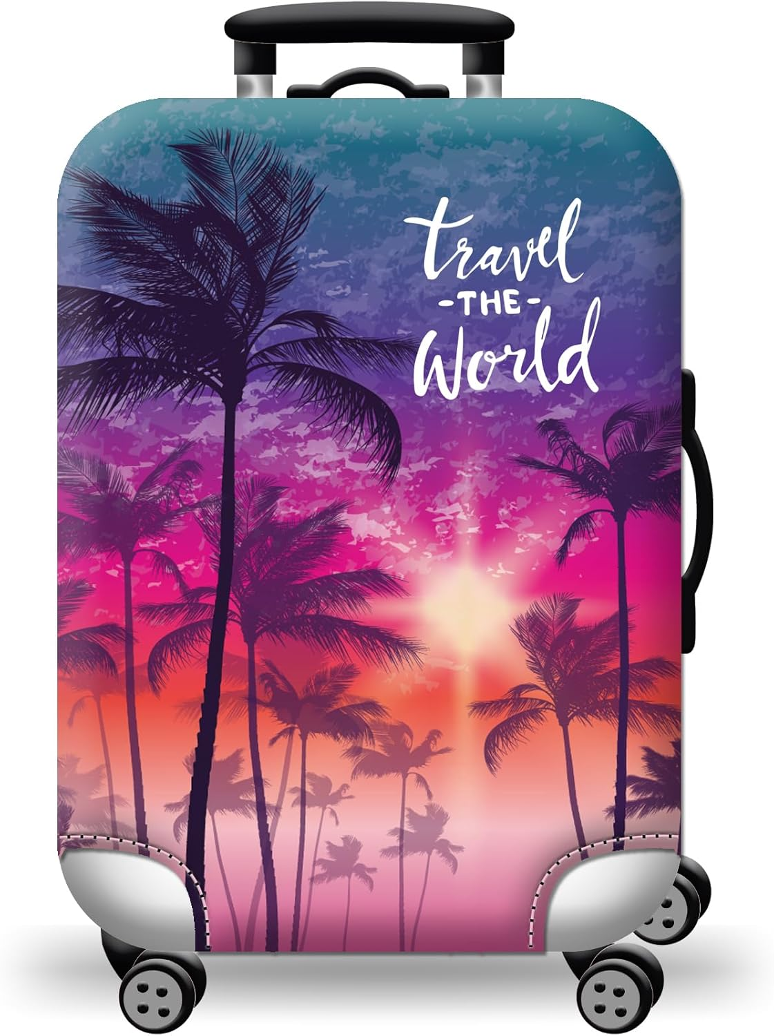 Luggage Cover Suitcase Protector Baggage Covers Travel Accessories Hard Shell Case Protectors Extra Duribility image number 5