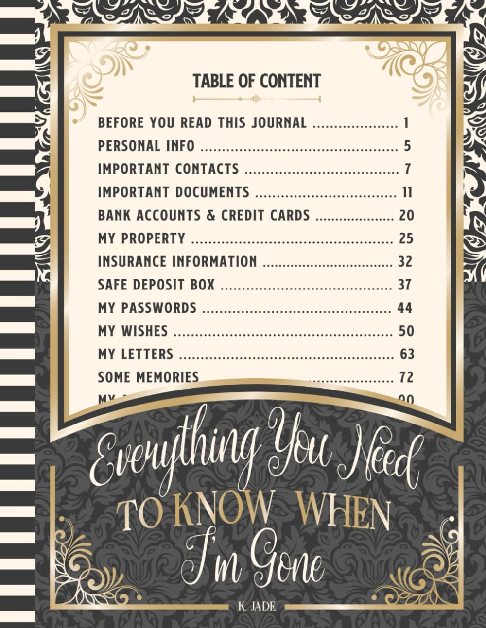 Everything You Need to Know When I'M Gone after Death Planner: a Simple Guide for Loved Ones to a Smoother Transition | My Wishes, My Letters, My ... Insurance Information, Important Documents...