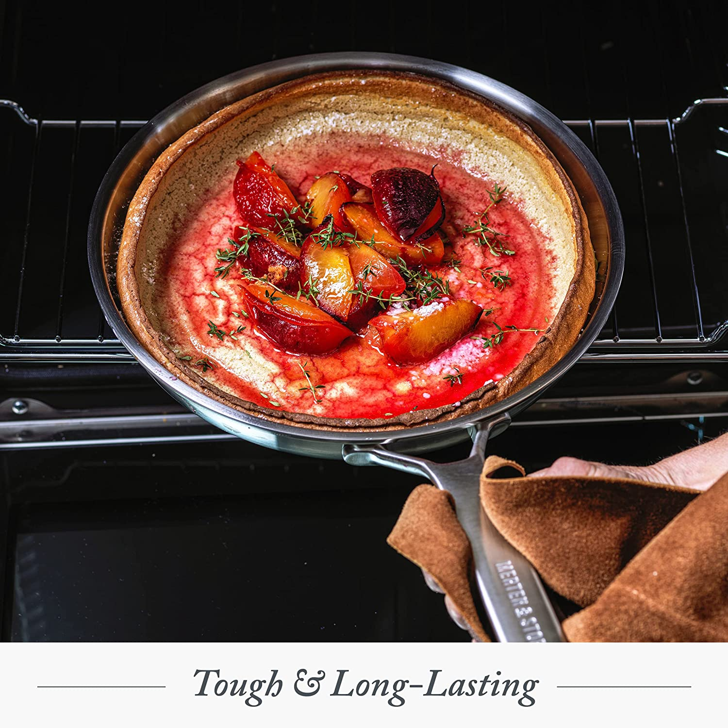 Merten & Storck Tri-Ply Stainless Steel Induction 14 Piece Cookware Pots and Pans Set, Multi Clad, Oven Safe, Silver image number 5