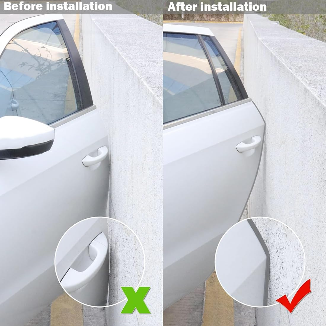 Car Door Edge Guards,16.4Ft (5M) Universal Rubber U Shape Edge Trim,Car Door Protector Edge,No Glue Automotive Door Edge Guard,Automotive Trim,For Cars,Bread Car,Suv (Gray) image number 6