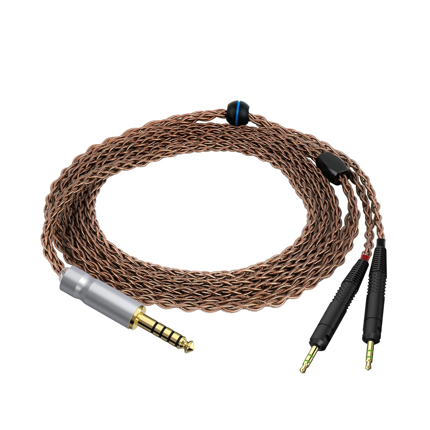 Geekria Apollo Copper Upgrade Audio Cable Compatible with ATH ATH-R70X Headphones, 4.4Mm to Dual 2.5Mm Replacement Headphones Cord for Hi-Resolution Audiophile, Hifi Headset (4.9Ft / 1.5M)