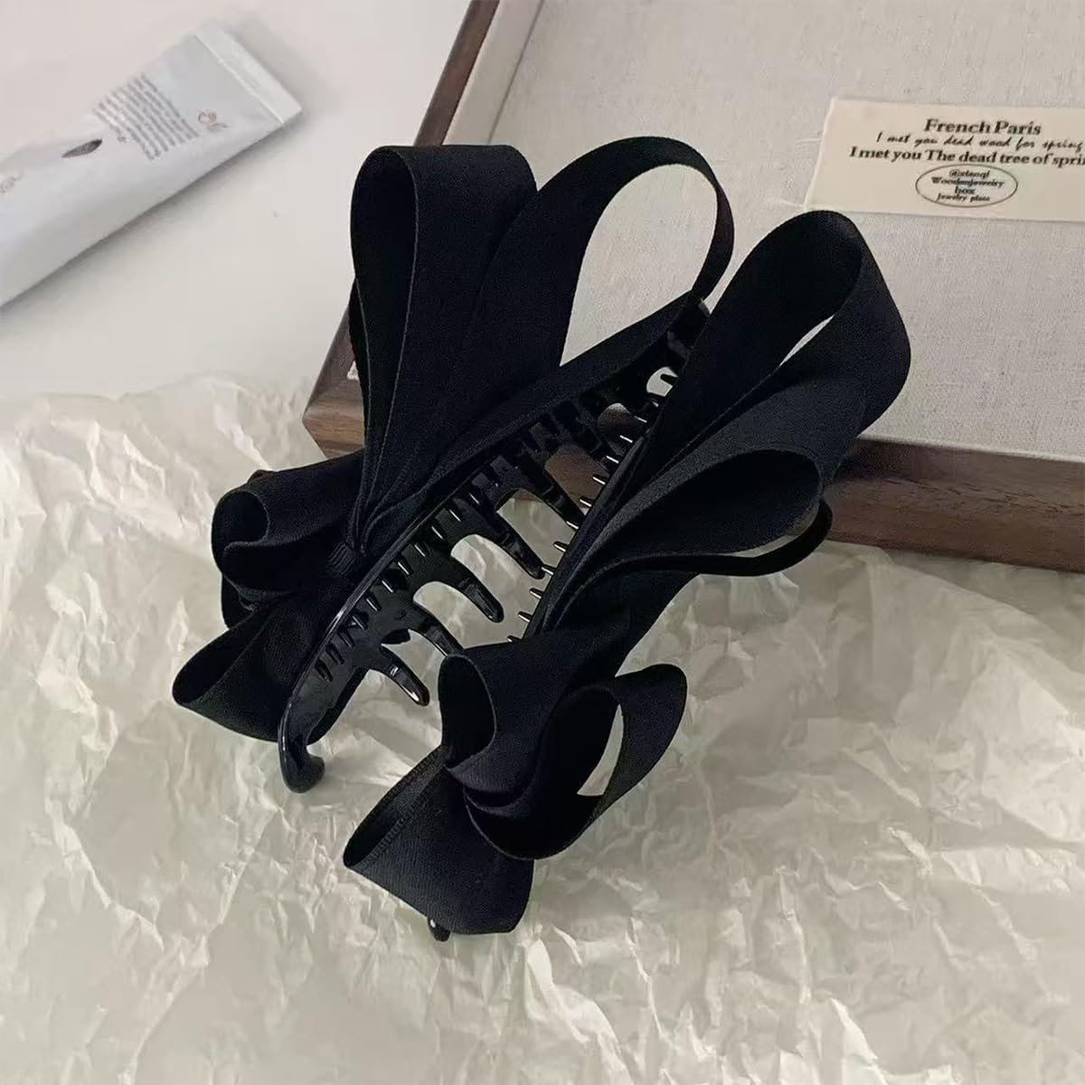 2Ps Hair Clips Women'S Band Butterfly Knot Shape Duckbill Hair Clips for Styling Hair Thick & Thin Clips image number 6