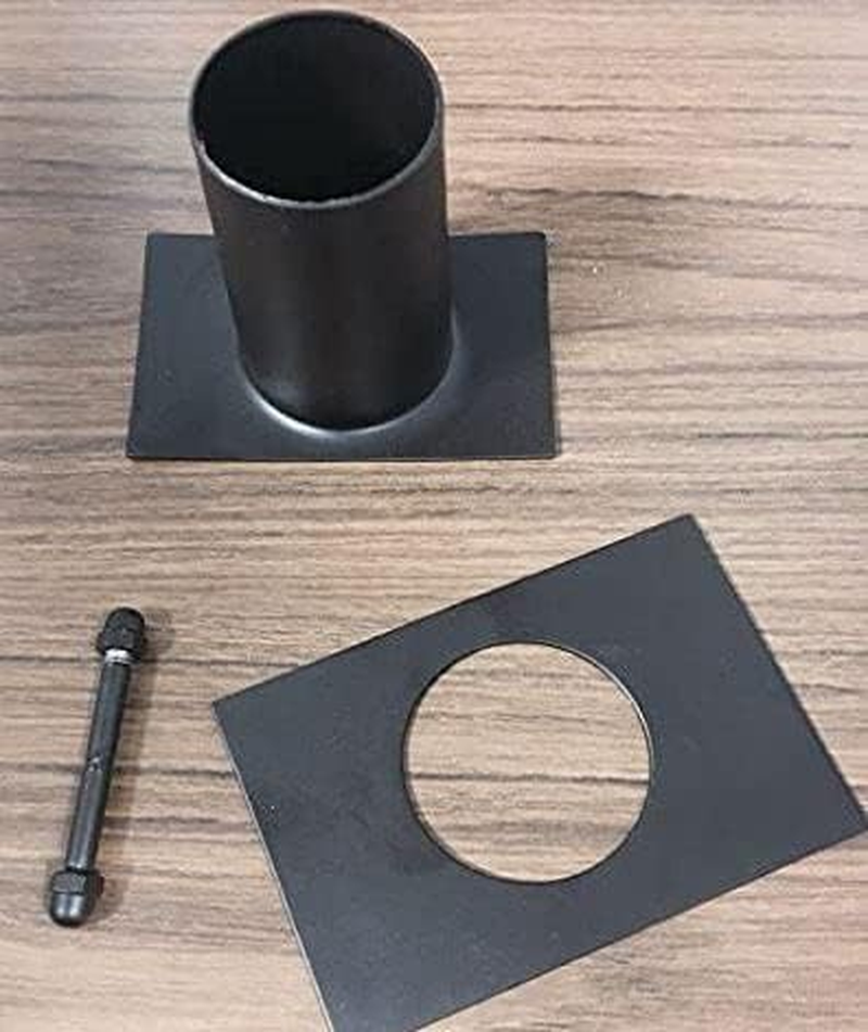 KAM Home Tapered Square Cups Rain Chain with Installation Kit (10 FEET, Brown) image number 2