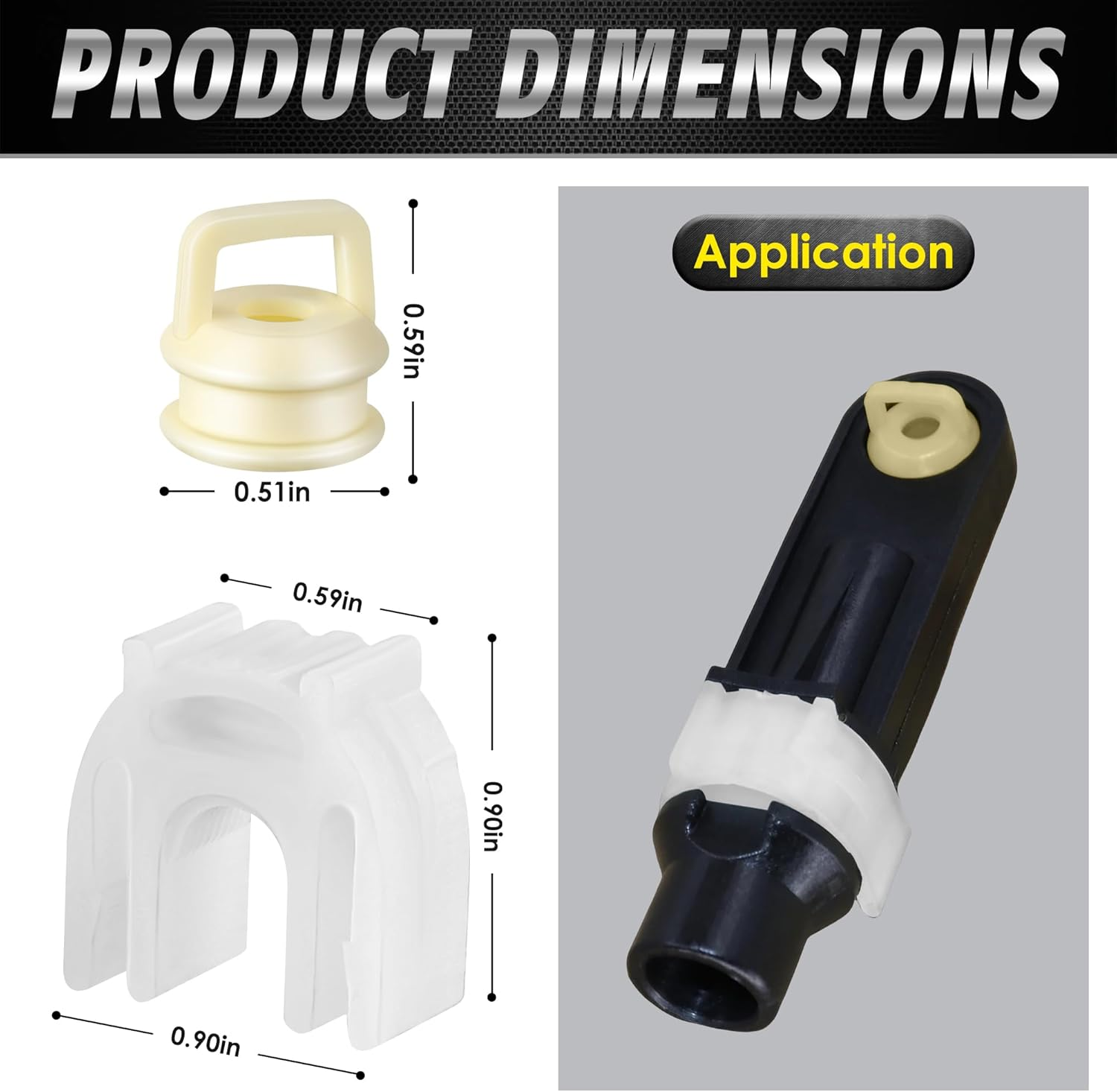 Gulfmew 2 Set/6 Pcs 14104 Shift Cable Bushing Kit 15276979 52855956AG Clip Compatible with Chevrolet 1500 2500 3500 4.3L 5.3L 6.0L 6.2L 6.6L Compatible with Cadillac/Buick/Gmc