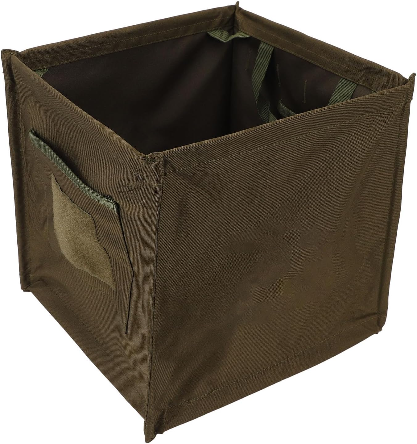 Arborist Throw Line Storage Cube, 33L Large Capacity Easy Throwline Folding Cube, Outdoor Foldable Oxford Cloth Trash Can, Tree Climbing Gear Throwline Box for Camping (Khaki)