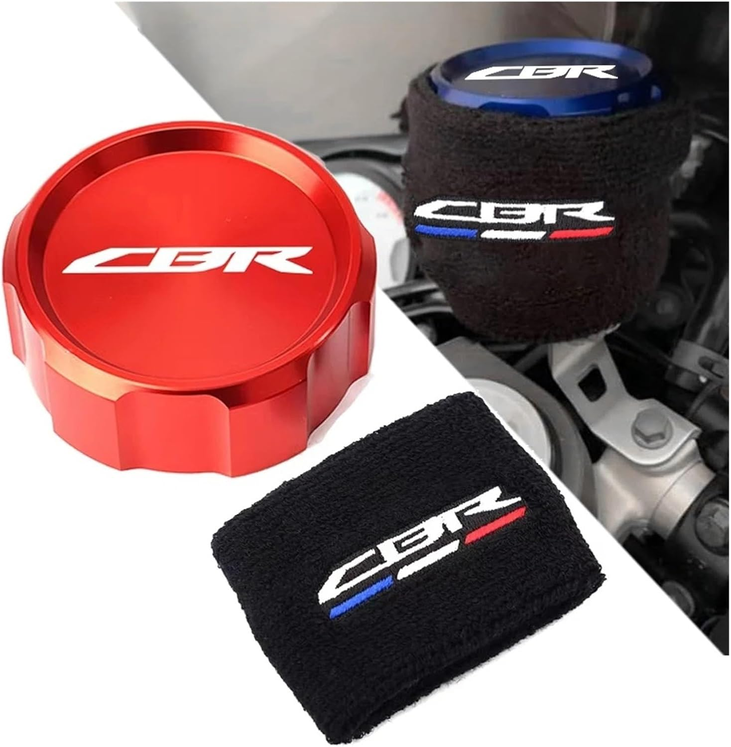 CBR 600RR 1000RR CBR 600 RR 600RR 2007-2024 Accessories Motorcycle Front Brake Fluid Reservoir Cover Sock Protection(1 Sock) - 1 Front-Blue image number 7