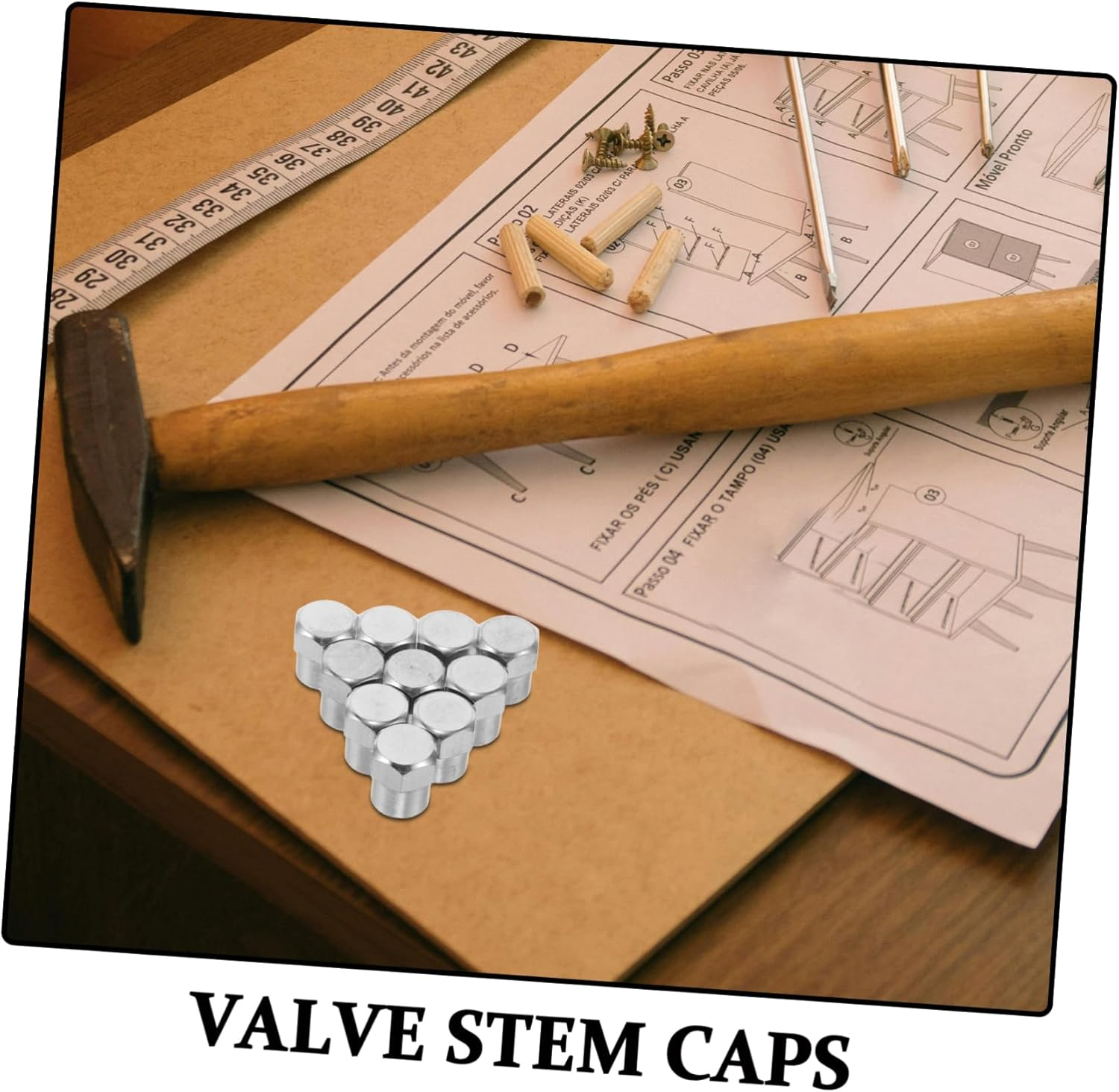 Cabilock 20Pcs Automotive Tire Valve Stem Caps Set, Dustproof and Air Seal Valve Core Covers for Car, Truck, Bicycle Wheels, Road and Off-Road Vehicle Tire Accessories image number 2