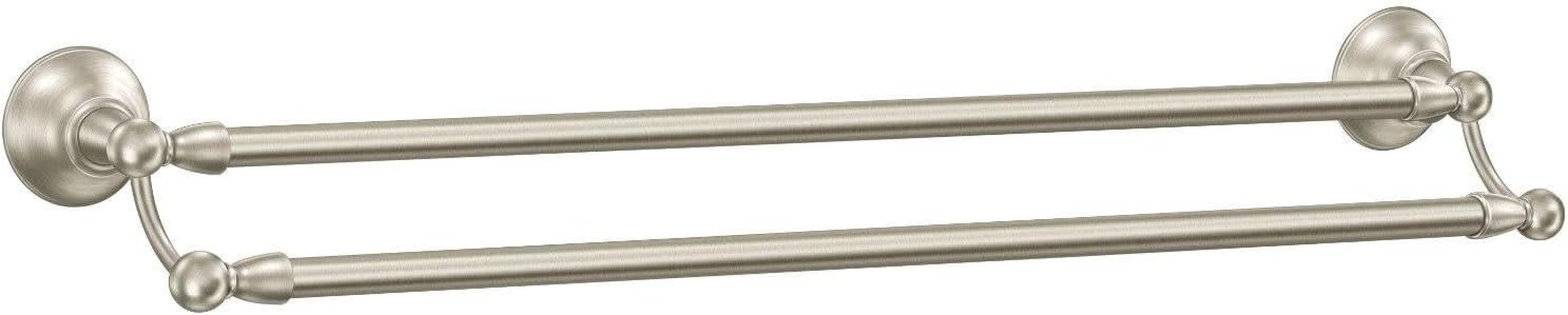 Moen DN6822BN Sage Collection 24-Inch Double Towel Bar, Spot Resist Brushed Nickel image number 3