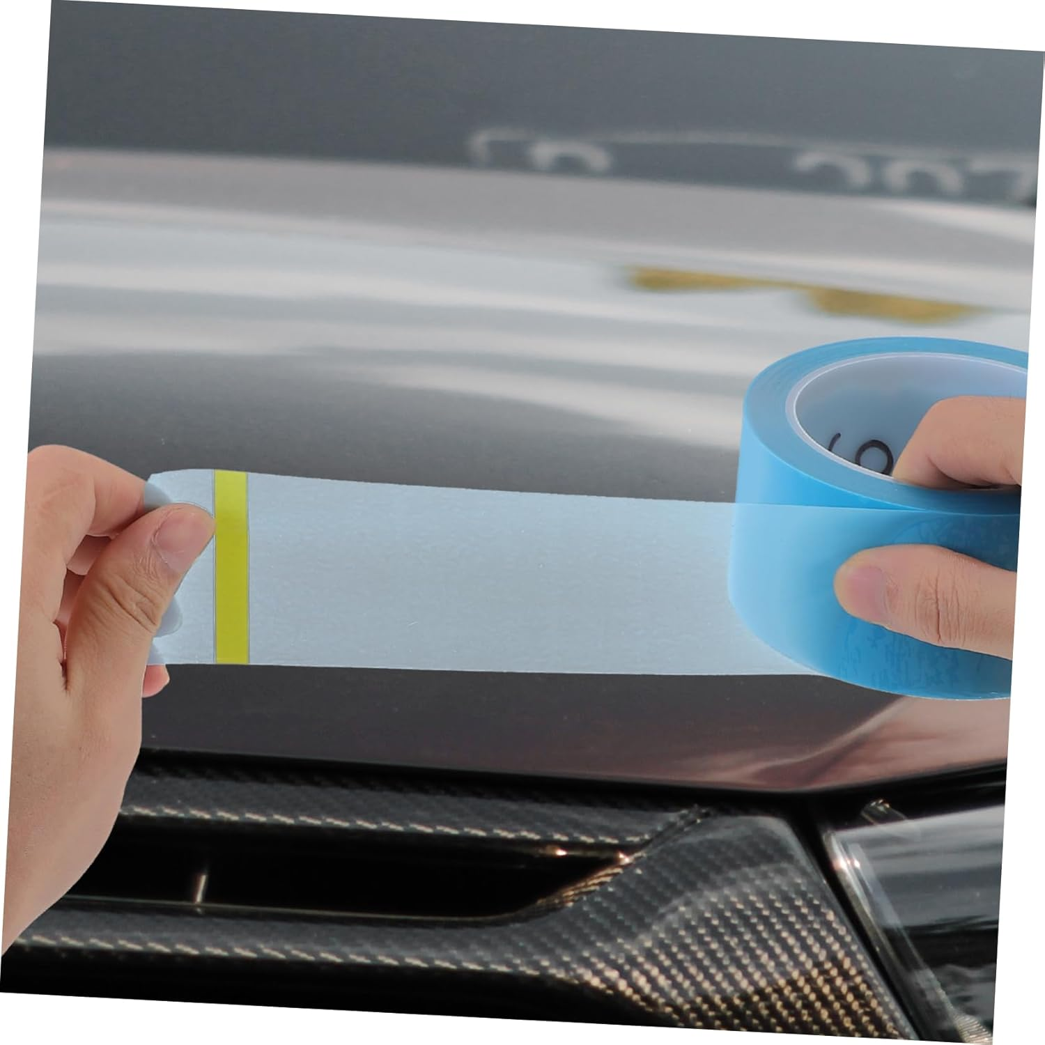 5 Rolls Paint Masking Tape Automotive Paint Supplies Thin Tape for Car Painting Low Tack for Curves and Precision Work image number 4