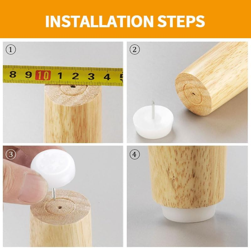 16 PCS 18Mm Nylon Furniture anti Slip Foot Studs, White Nylon Chair Leg Cushion Peg Floor Protector for Chairs, Tables, Sofas, Desks and Other Furniture image number 1
