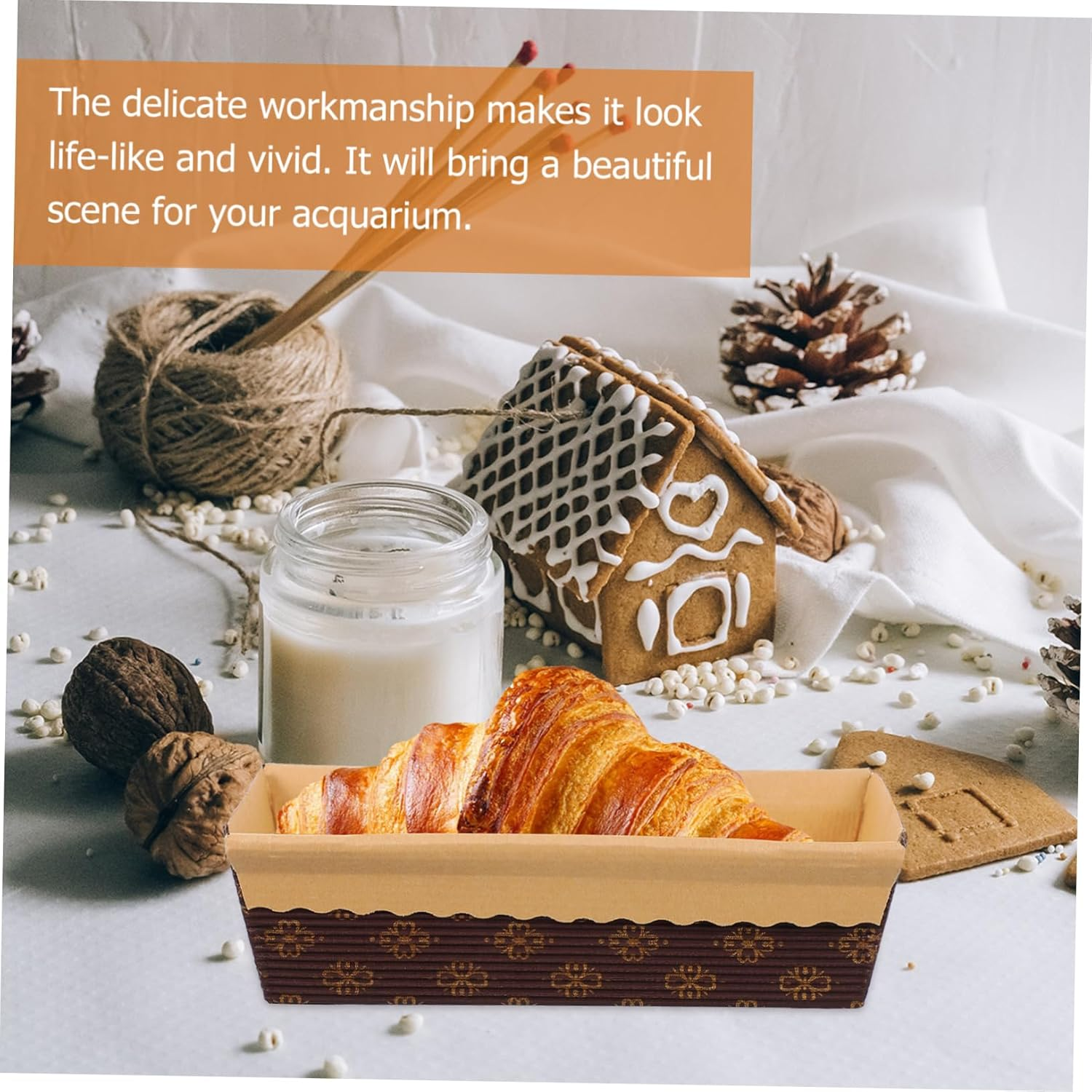 Mikinona 25Pcs Disposable Paper Loaf Pans Rectangular Baking Molds for Bread and Cake Oil-Resistant Microwave Safe for Home Baking image number 6