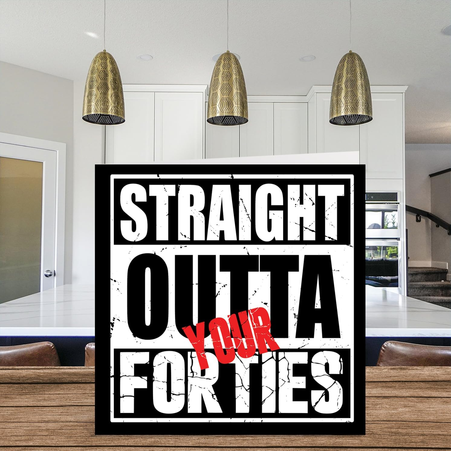 Funny 50Th Birthday Cards for Men Women - Straight Outta Your Fourties - Happy Birthday Card for Mum Dad Brother Sister Aunt Uncle, 145Mm Joke Humour Banter Bday Greeting Cards image number 6