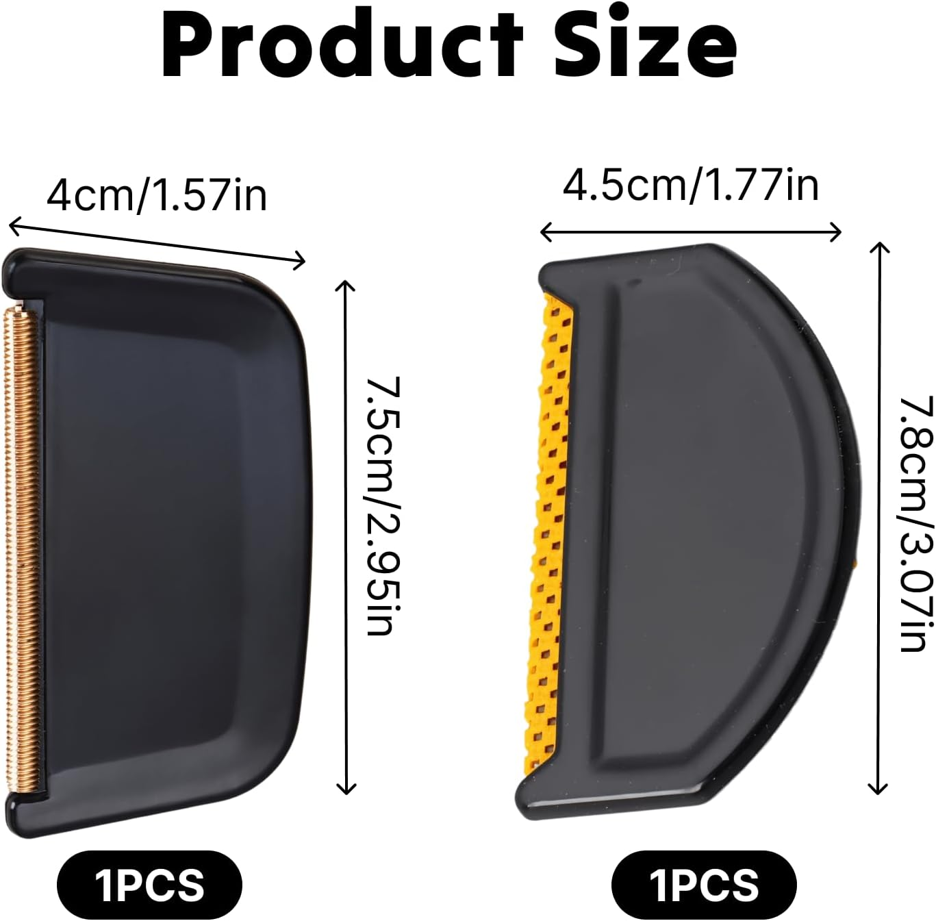 Cashmere and Wool De-Pilling Comb Set, Lint Remover for Sweaters, Scarves, and More, Effective Clothes Shaver for Quickly Removing Fuzz Balls and Lint from Multi-Fabric Garments, Compact and Portable