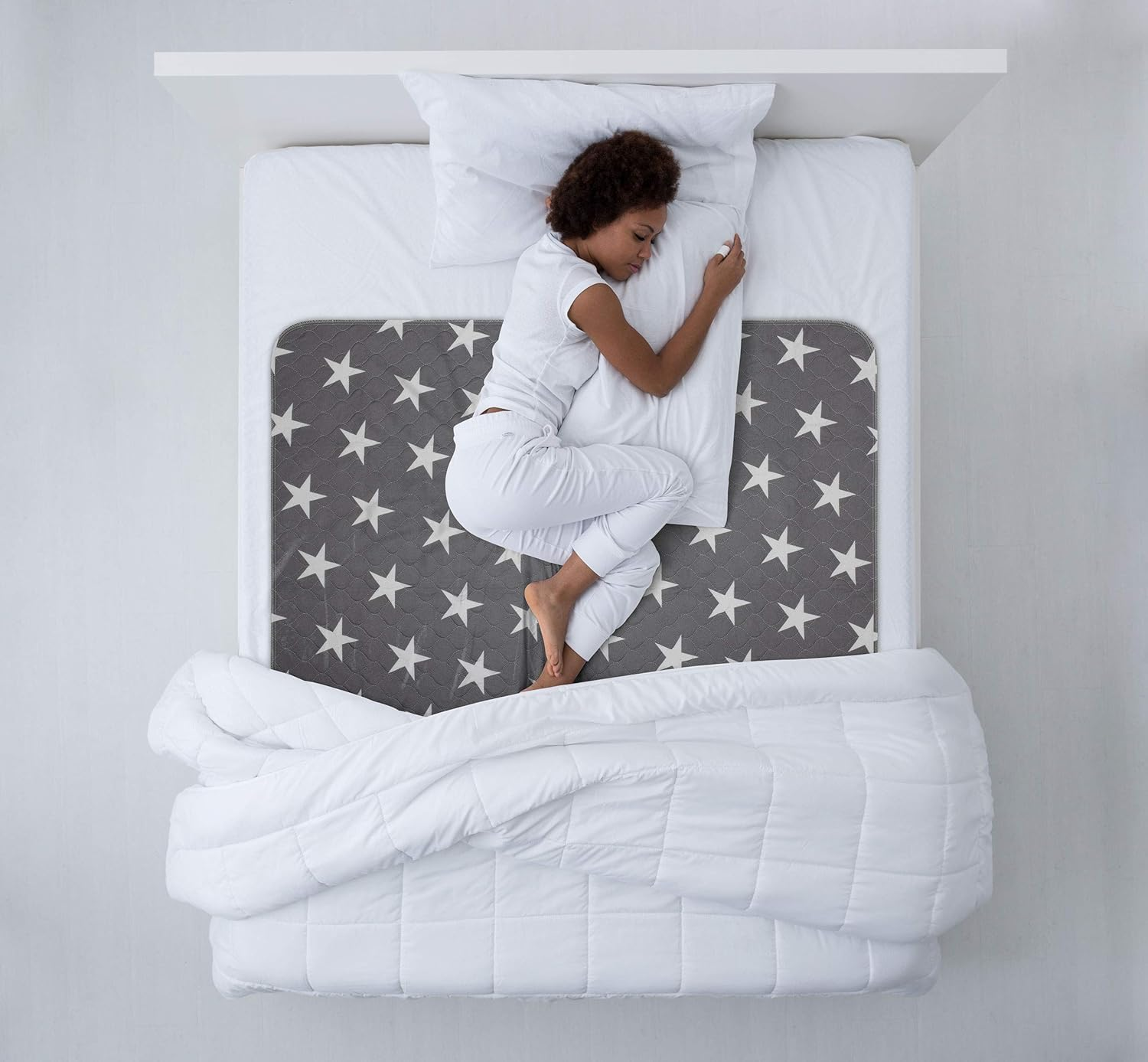 Bed Pad for Incontinence Reusable 52&rdquo; X 34&rdquo; - Large Washable Waterproof Mattress Protector for Seniors, Bedwetting Kids, Hospitals, Pets (1 Pack) image number 1