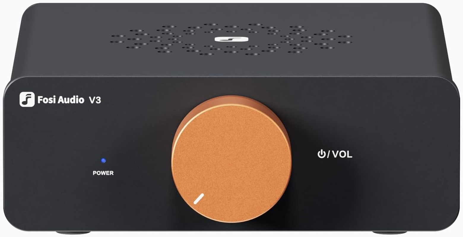 Fosi Audio Replaceable Control Knob Orange Controller for V3 Amplifier Stereo Amplifier Home Audio, KNOB-V3-EU image number 3